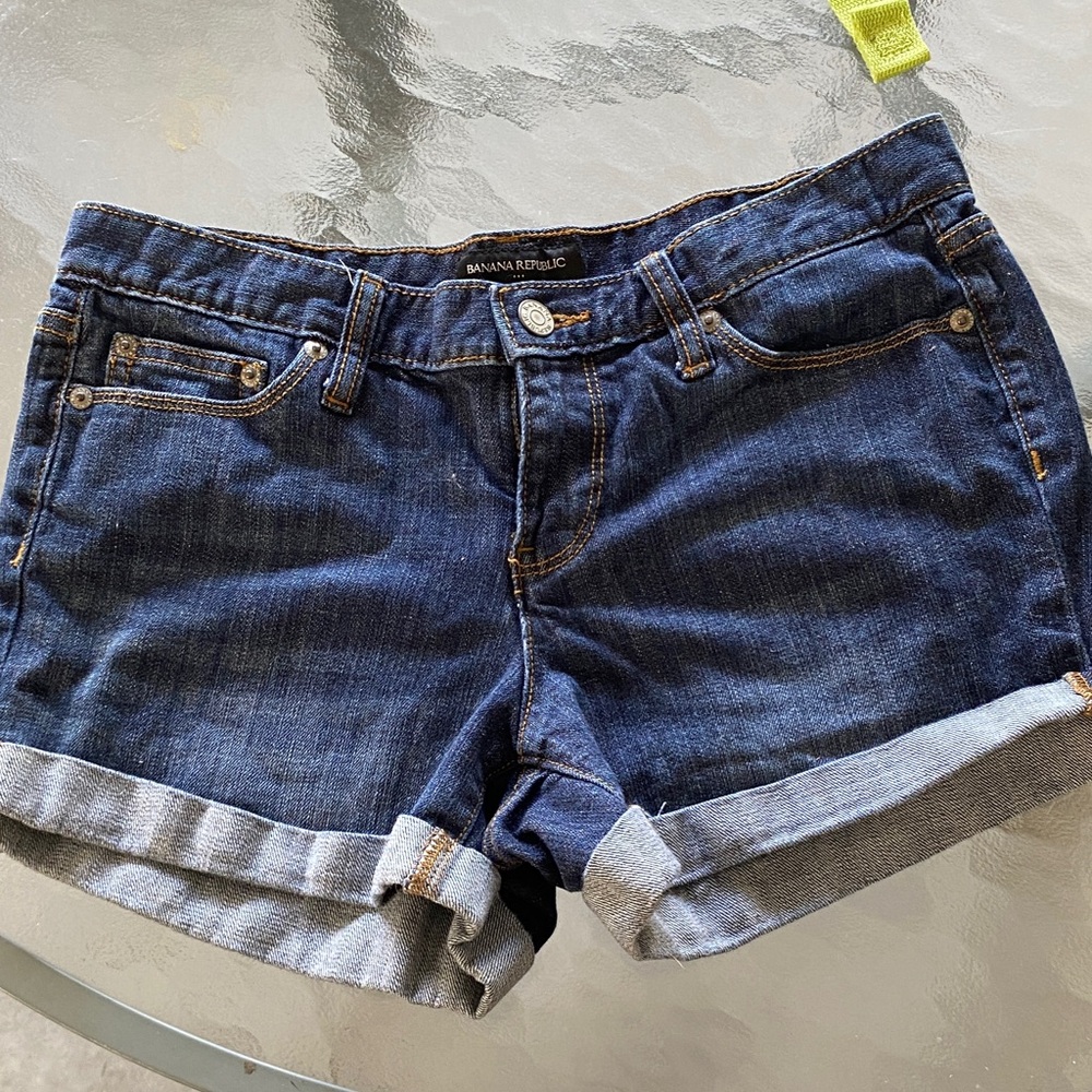 Banana Republic Dark Wash Jean Shorts